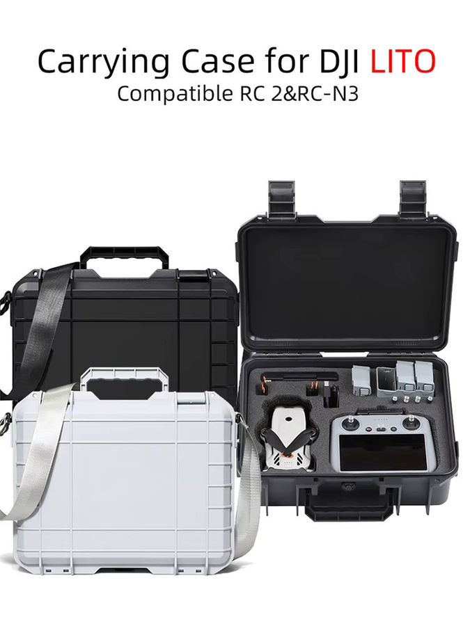 DJI LITO 1 X1 Hartschalen-Aufbewahrungskoffer und tragbare Transportbox für RC 2 RC N3 Controller in Schwarz oder Weiß - Bild 5