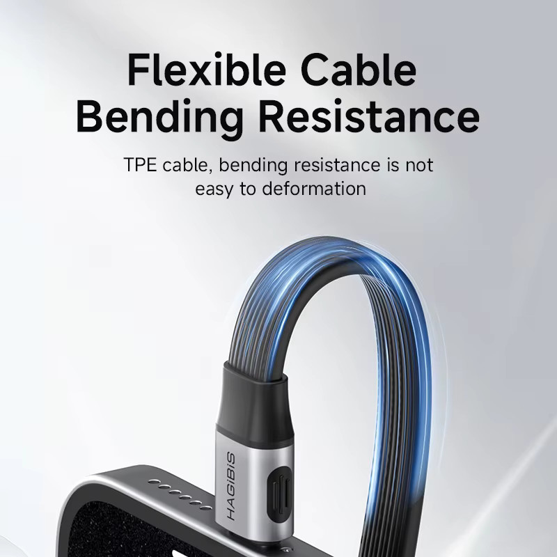 Hagibis USB-C zu USB-C Vollfunktionskabel USB4 V2 in Schwarz mit 80Gbps, 8K, PD 240W für Thunderbolt 4/5, iPhone und Laptop - Bild 4