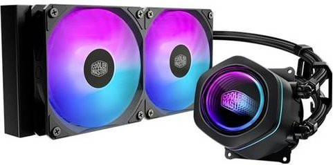 Cooler Master MasterLiquid Core Nex 240 AIO Flüssigkeitskühler in Schwarz mit Lüfter - Bild 1