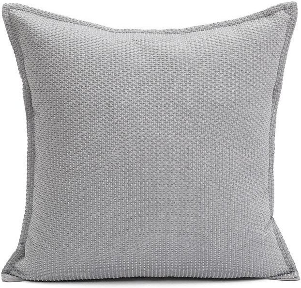 Grauer Nordischer Kissenbezug von JMG Clothing mit Retro-Schachbrettprägung, B/B: 45 x 45 cm - Bild 1
