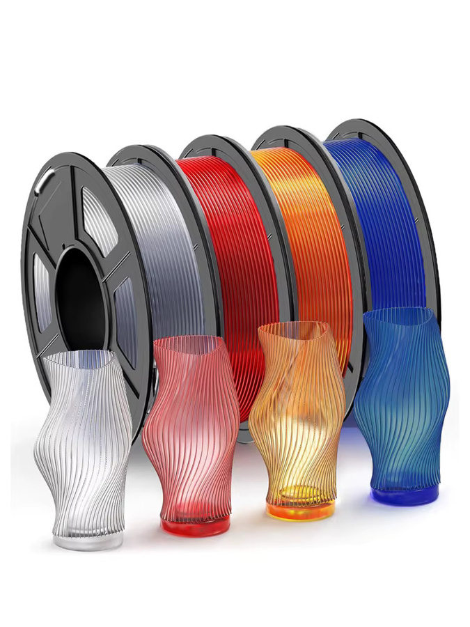 3D Maliang PETG-Filament für FDM-3D-Drucker, 1,75 mm, transparent blau - Bild 4
