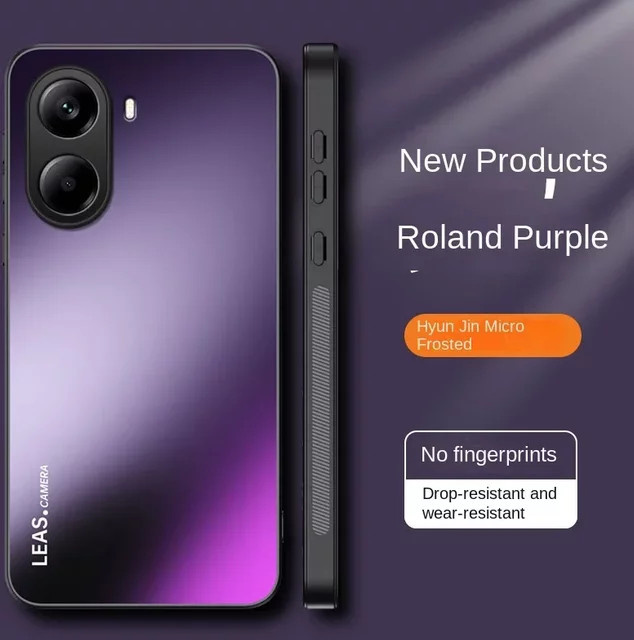 Silikon Schutzhülle in Matt-Optik für Xiaomi Poco X7, X7 Pro, M7 Pro und Redmi Turbo4 in Lila - Bild 1