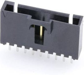 Molex Einbau-Stiftleiste Standard Polzahl 9 Rastermaß 2.54mm Schwarz Gold - Bild 1