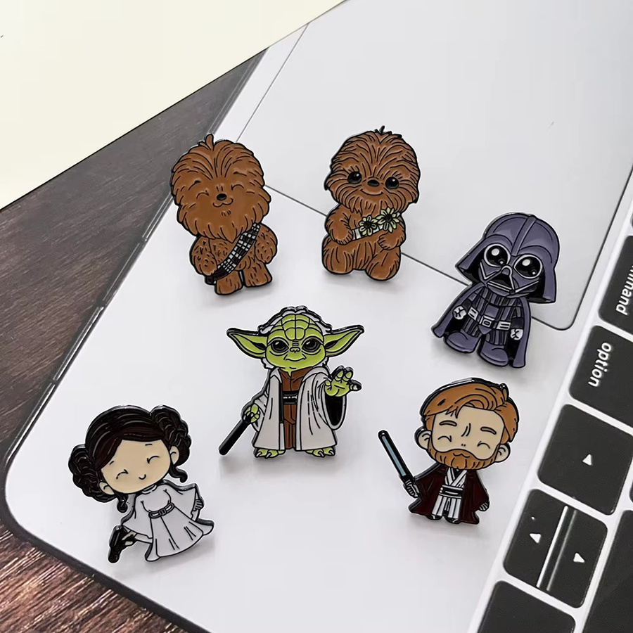 Star Wars Pin-Set, 6-teilig, Emaille, Metall, Unisex, Bunt - Bild 3