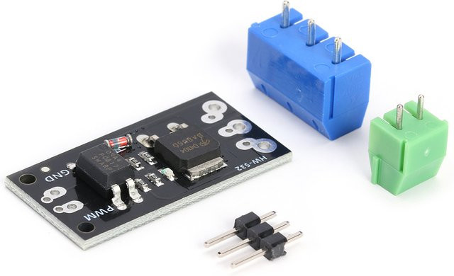 APWIKOGER HW-532A 50A FET Modul D4184 PWM Geschwindigkeitsregelung mit Optokoppler Isolation in Beige - Bild 1