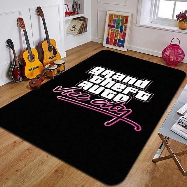 Grand Theft Auto Dekoteppich Schwarz, B/H: 60 x 40 cm - Bild 1
