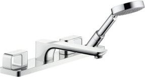 Hansgrohe Axor Urquiola Badewannen-Armatur mit zwei Griffen in Chrom, Ausladung 198 mm - Bild 1