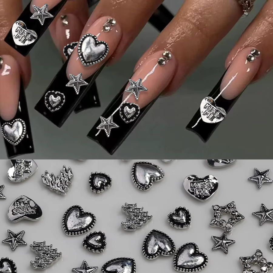 Misscheering Nagelkunst-Charm Herz und Stern, Legierung, Glänzend, Damen - Bild 2