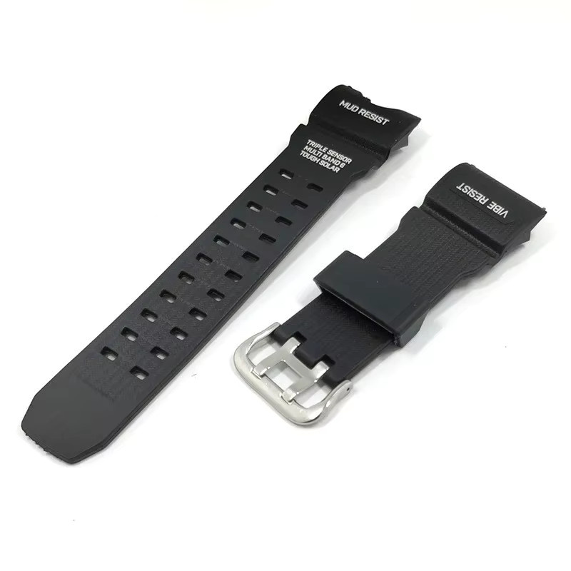 Casio Uhrenarmband Silikon, Schwarz, Herren - Bild 2