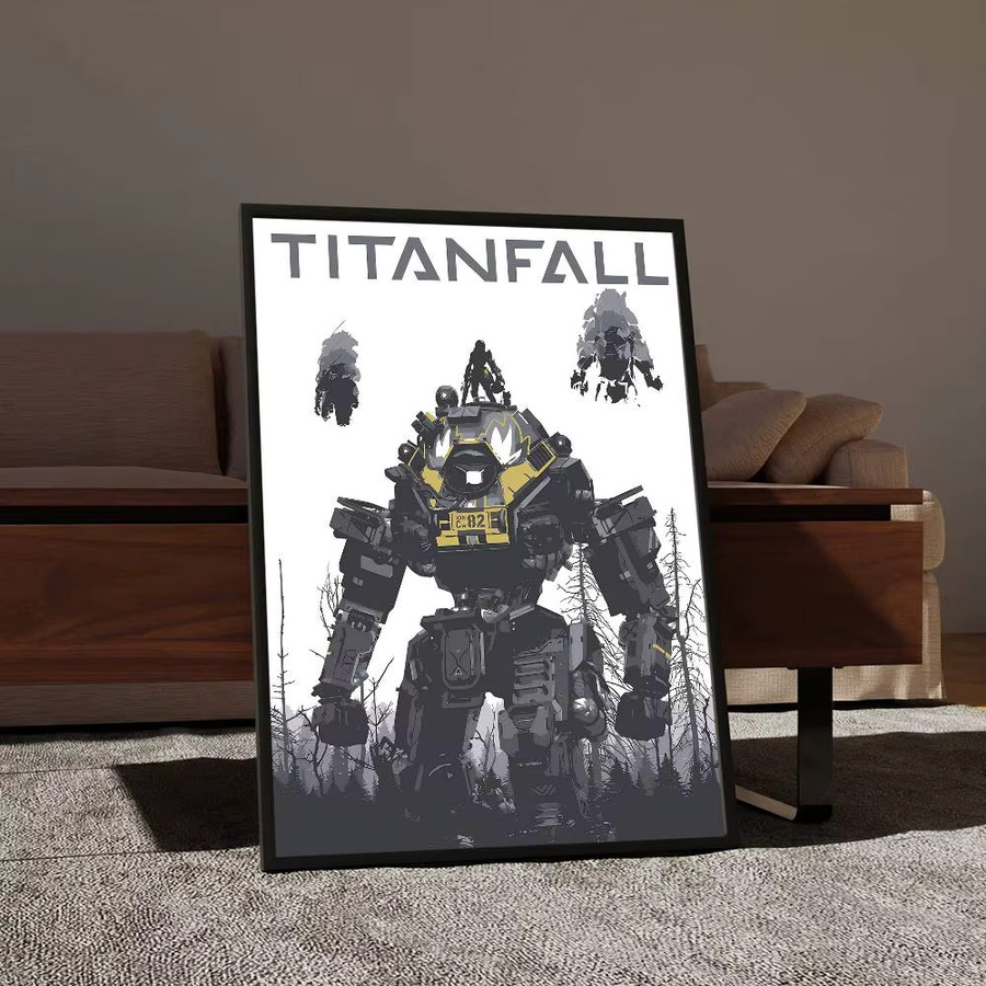 Rastar Titanfall 2 Vintage-Poster, selbstklebender Wandaufkleber aus Papier, Mehrfarbig - Bild 5