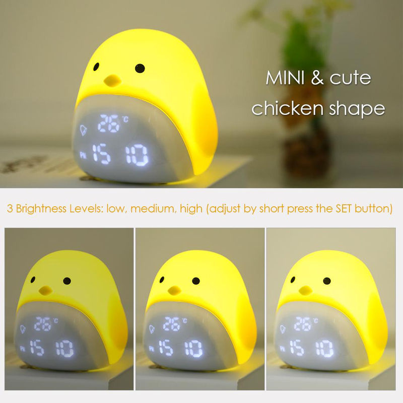 Chick Digitaler Wecker mit Nachtlicht, Thermometer und Datumsanzeige, weiß - Bild 2