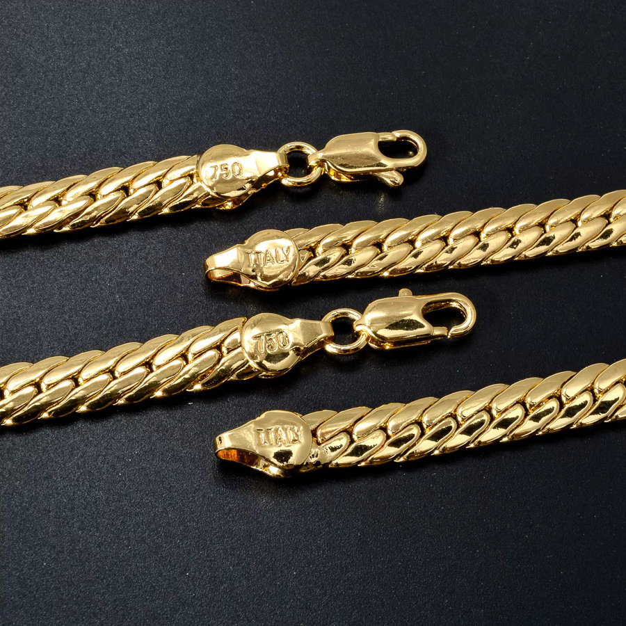 Sunny Jewelry Halskette, Messing, Gold, Unisex - Bild 2