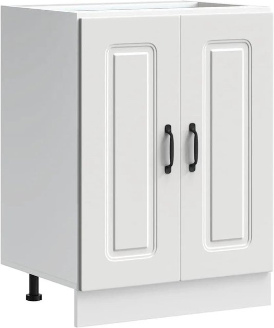 vidaXL Spülenunterschrank Kalmar in Weiß aus Holzwerkstoff B/T/H: 60 x 46 x 81,5 cm - Bild 1