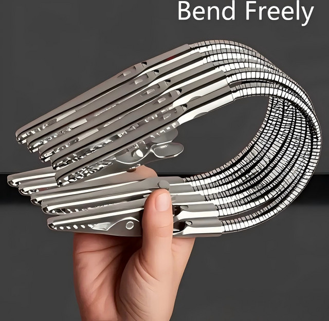Multifunktionaler Doppel-Krokodilklemmenhalter aus Metall in Silber für Büro, Heim und Labor - Bild 1