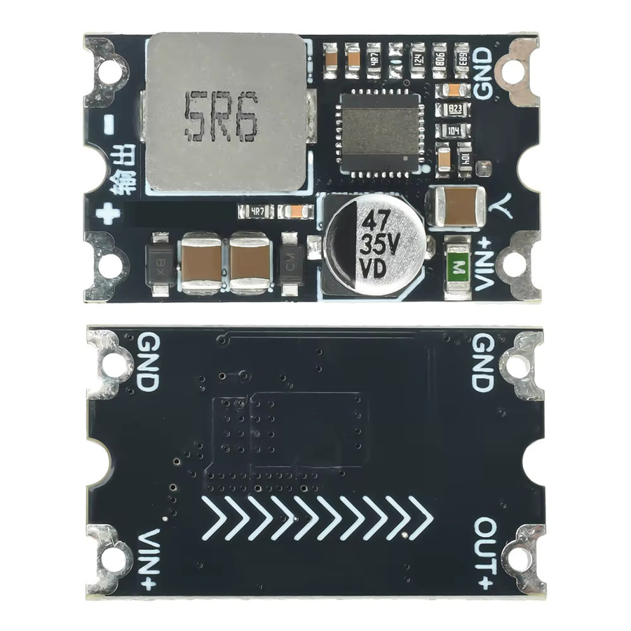 Hocheffizientes DC-DC-Abwärtswandlermodul 6–35 V auf 5 V/12 V mit 8 A und zwei Spannungsausgängen in Schwarz für industrielle Elektronik - Bild 4