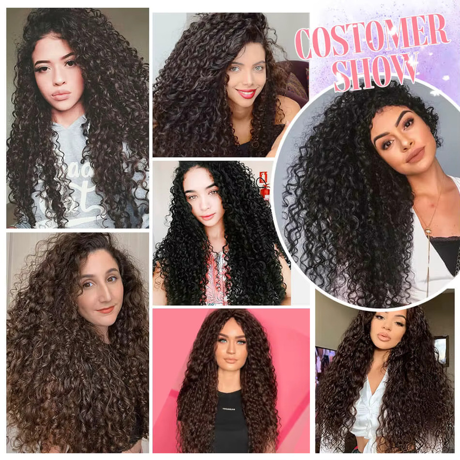 YAKIBEAUTY Haarverlängerung Jerry Curly Clip-In, 6 Teile, 160g - Bild 6
