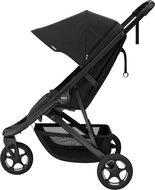 Thule Buggy Spring 2 Allround Buggy in Schwarz mit Schwenkrädern und einhändiger Faltfunktion - Bild 1