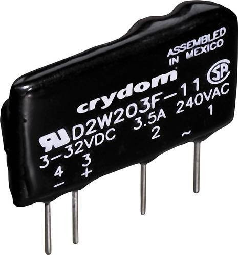 Crydom Halbleiterrelais D2W202F in Schwarz, 2A, Nullspannungsschaltend, max. 280 V/AC - Bild 1