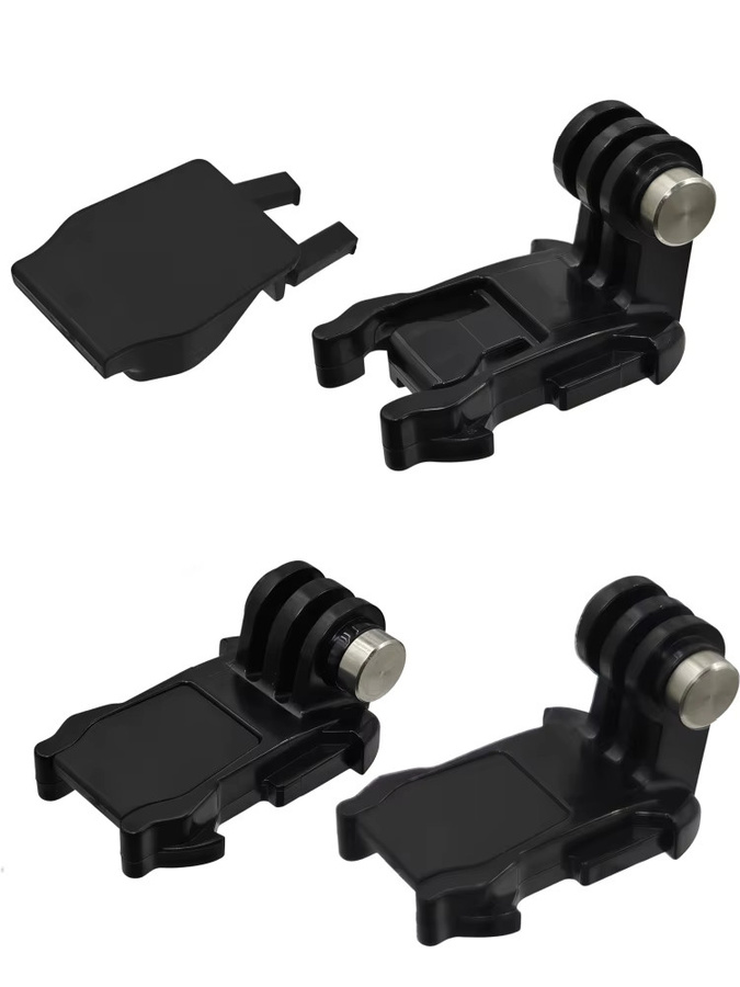 Schnellverschluss-L-Basishalterung mit Anti-Drop-Stecker in Schwarz für GoPro Hero 13 12 11 10, DJI OSMO Action 6 5 Pro und Insta360 X5 X4 Action Cameras - Bild 5