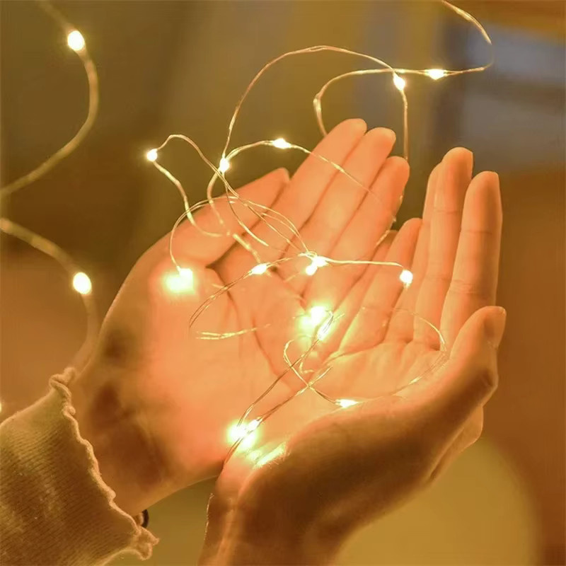 Acosh Neon batteriebetriebene Lichterkette in Warmweiß für die Weihnachtsdekoration, 10 m Länge - Bild 2