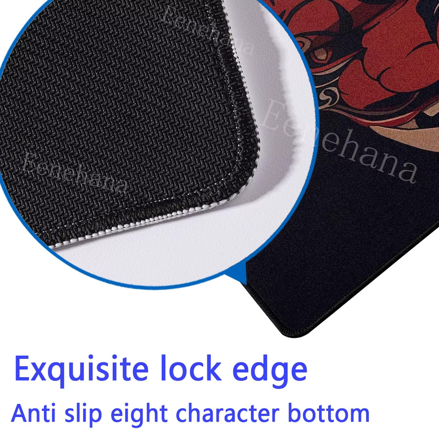 Eenehana XXL Gaming-Mauspad Anime-Mauspad für Mädchen in Multicolour, rutschfeste Schreibtischunterlage aus Gummi - Bild 4