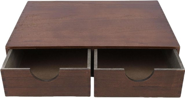 Koogeelife Multifunktionaler Kaffeekapselhalter aus Holz in Grau und Braun - Bild 1