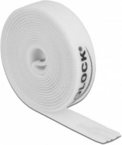 Delock 18386 Klettband Weiß, Breite: 15 mm, Länge: 15 mm - Bild 1