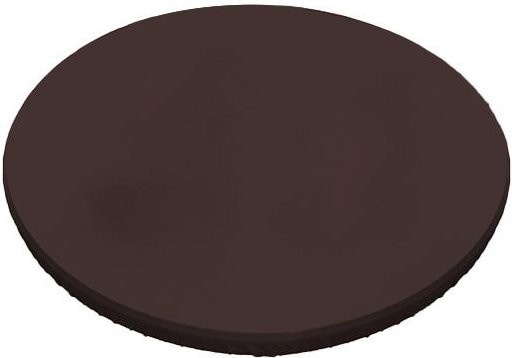 Elastische Tischdecke aus PU-Leder von J1Men, wasserabweisend, rund, Farbe: Kaffeebraun, Durchmesser: 60 cm - Bild 1