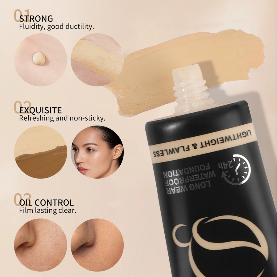 Ocheal Foundation Cream, Bronze, Matt, 60g - Bild 3