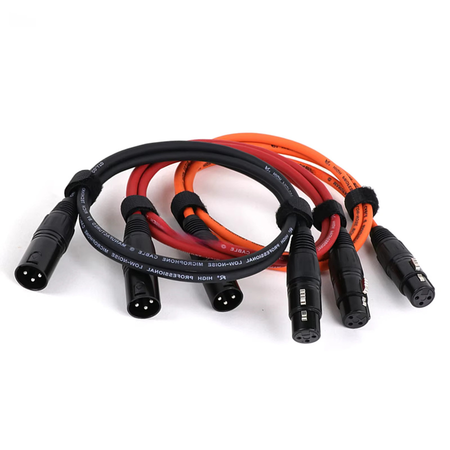 GuerGuo XLR-Patchkabel symmetrisches 3-poliges Mikrofonkabel in Schwarz und Mehrfarbig - Bild 3