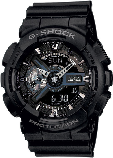 Casio G-Shock Armbanduhr, Quarz, Kunststoff, Schwarz, 51 mm, Herren - Bild 1