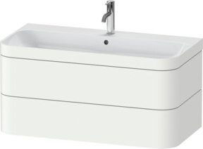 Duravit Möbelwaschtisch-Unterschrank Happy D.2 Plus in Weiß Matt mit 2 Schubkästen, Wandhängend, B: 97,5 cm, T: 49 cm, H: 48 cm - Bild 1