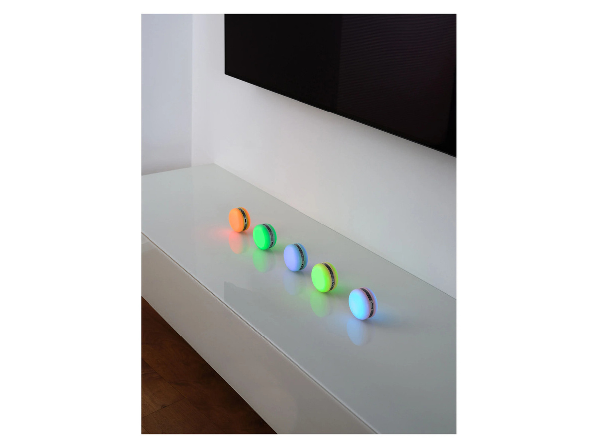 OSRAM Bluetooth SMART+ Macaron Lautsprecher mit RGB LED-Licht und Bewegungssteuerung in Orange - Bild 2