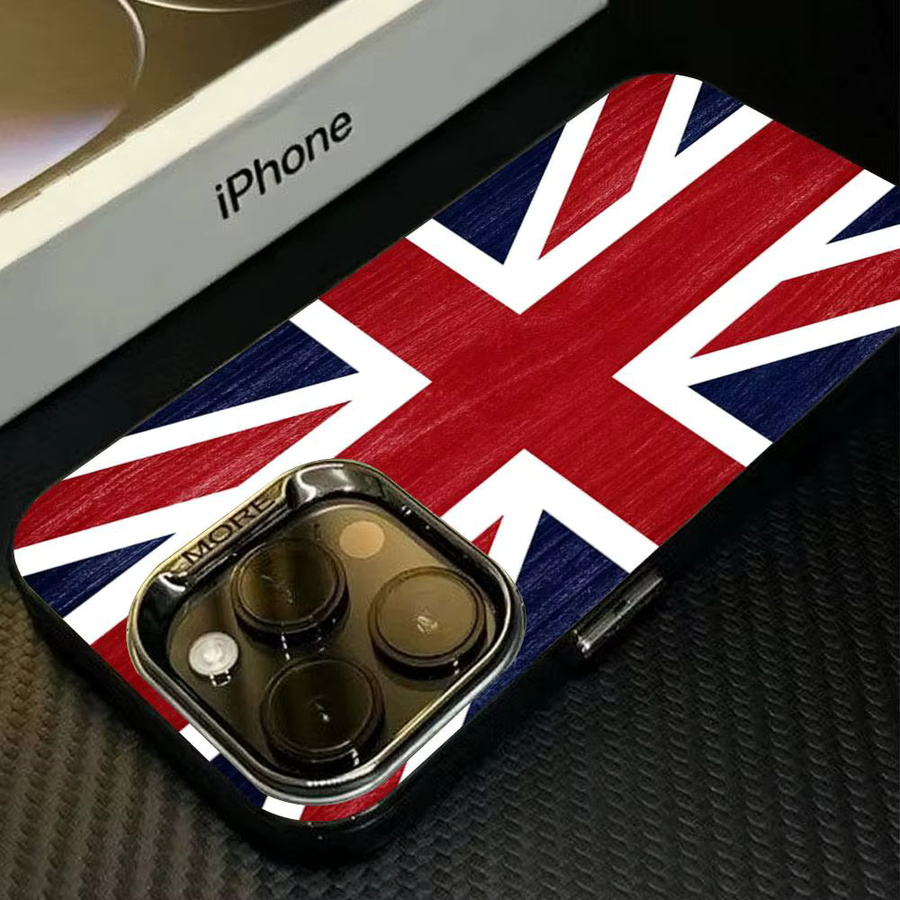 Potdemiel Handyhülle mit britischer UK-Flagge für iPhone 17 16 15 14 13 12 11 Pro Max Plus, Mehrfarbig - Bild 1