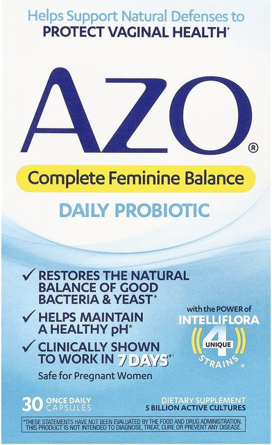 AZO Complete Feminine Balance Probiotikum, 30 Kapseln, Damen - Bild 1
