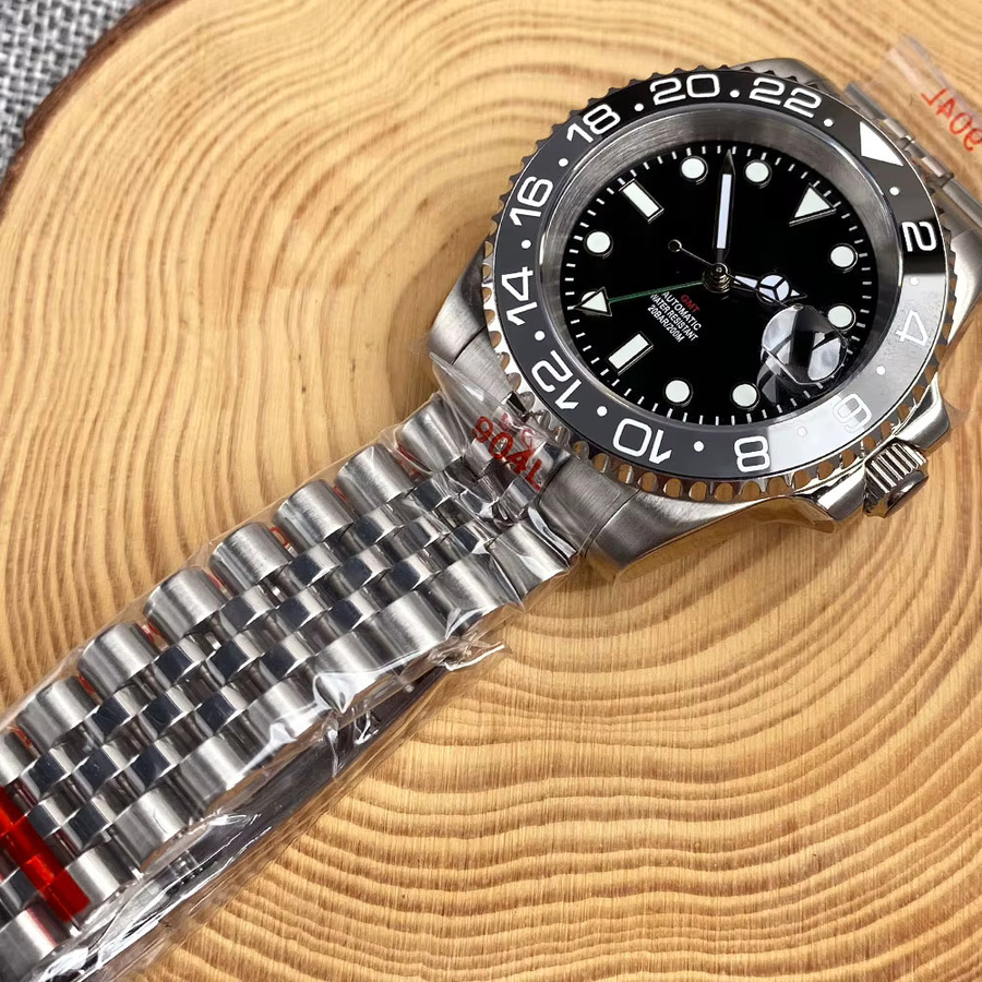 Tandorio Armbanduhr, Automatik, Edelstahl, Schwarz, 40 mm, Herren - Bild 4