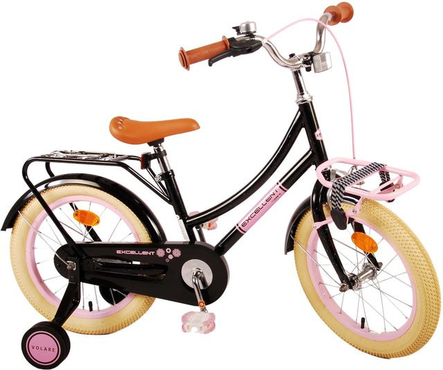 TPFSports Excellent Kinderfahrrad, Mädchen, 16 Zoll, Schwarz - Bild 1