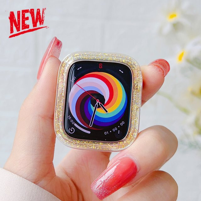 CAOWTAN Glitzer-Klarhülle für Apple Watch Ultra, Kristall, Unisex - Bild 1