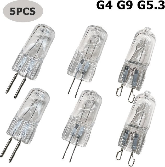 5er Set YORYZENG Mini Halogenlampen G4, Warmweiß, Transparent - Bild 1