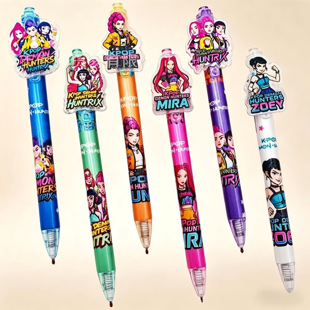 Hasbro Gelstift mit Cartoon-Motiv, 0,5 mm, Schwarz, schnelltrocknend und glatt schreibend - Bild 1