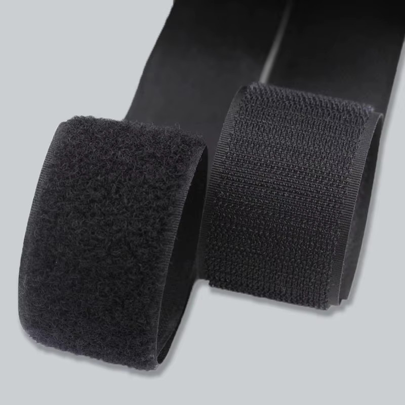 10m Klettverschlussband zum Aufnähen, schwarzes Nylon-Klettband für DIY-Zubehör, nicht klebend - Bild 2
