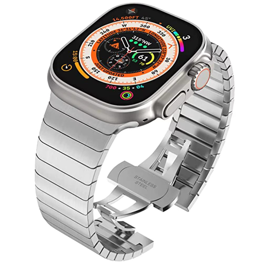 Uhrenarmband Edelstahl, Silber, Unisex - Bild 1