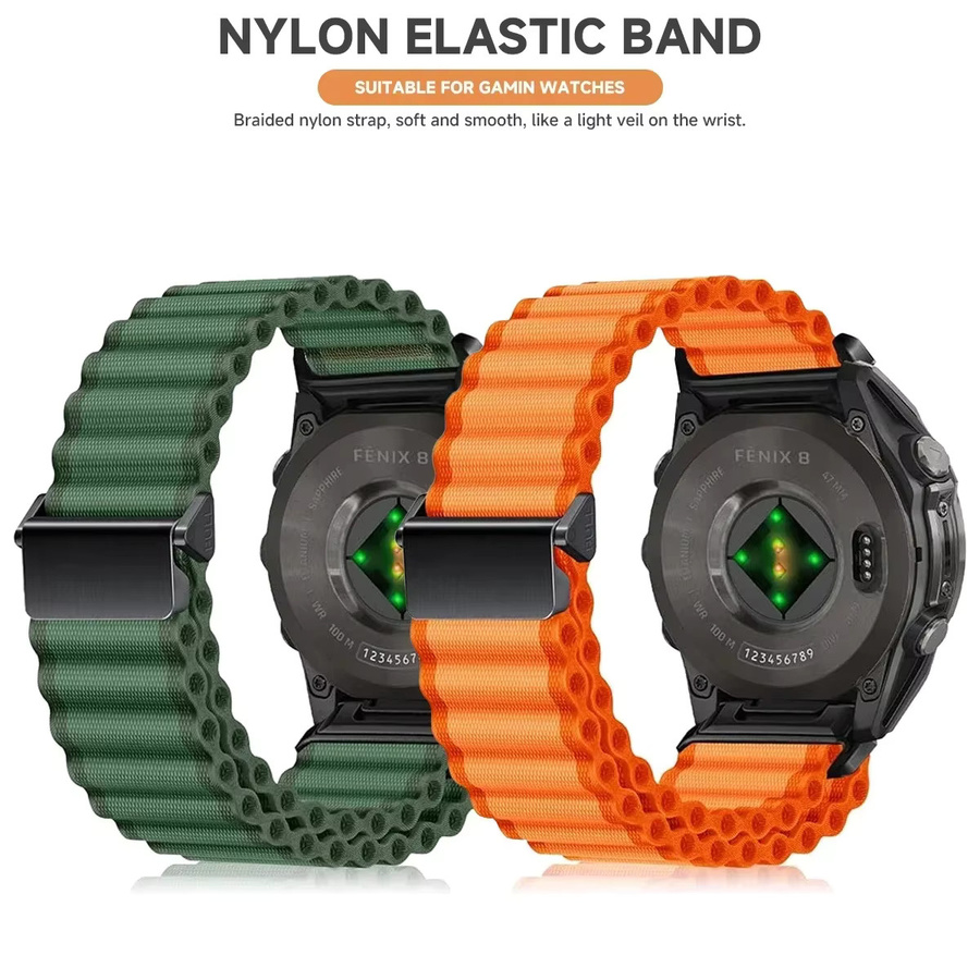OAKCHARM Uhrenarmband Textil/NATO, orange - Bild 3