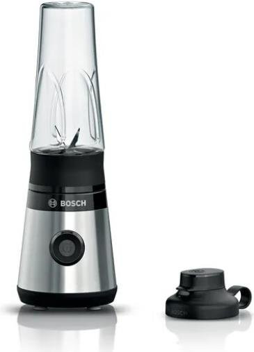Bosch Serie 2 MMB2111M Sport-Mixer in Schwarz und Silber mit Edelstahl-Elementen, 450 W und 0,6 l Volumen - Bild 1