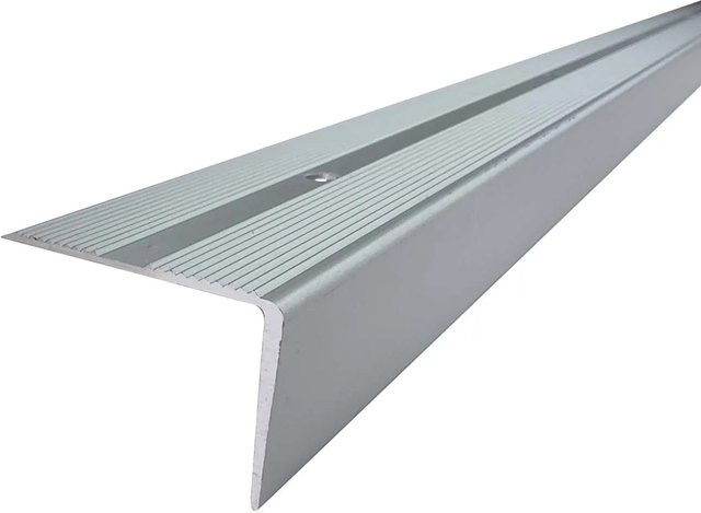 Arcansas Treppenkantenprofil Aluminium Silber B/T/H: 21 x 21 x 1000 mm - Bild 1