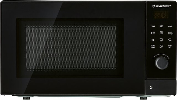 SILVERCREST Mikrowelle in Schwarz