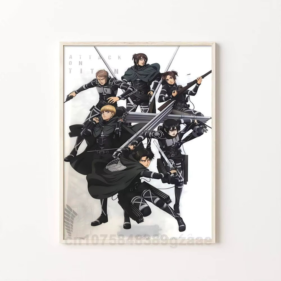 Kayou Anime-Poster Attack on Titan Final Season Kunstdruck aus Papier in Mehrfarbig, B/H: 15 x 10 cm - Bild 6