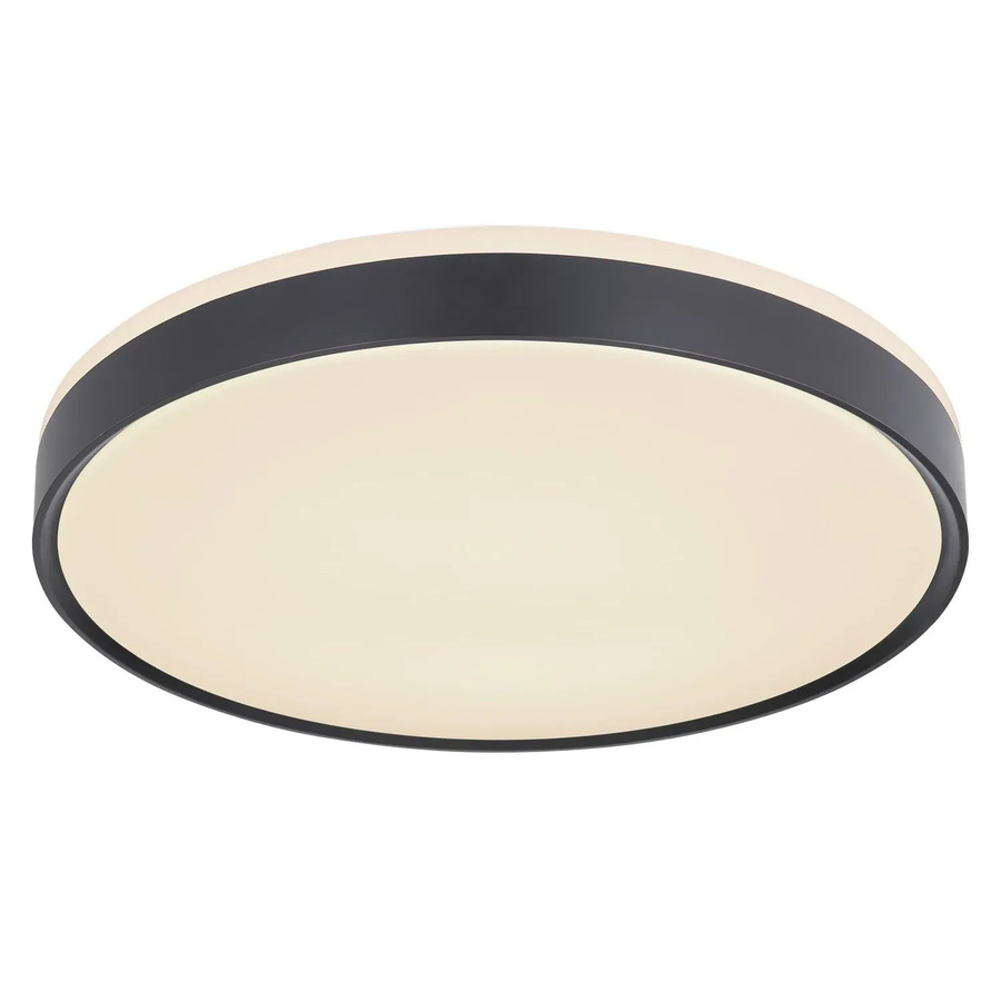 Globo LED-Deckenleuchte Sonny rund in Schwarz/Weiß mit Fernbedienung, H: 9 cm, B/D: 49 x 49 cm - Bild 2