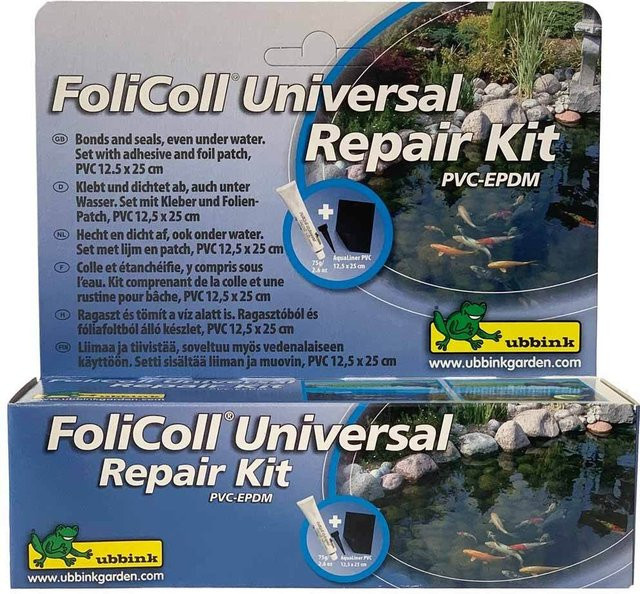 Ubbink FoliColl Reparaturset für PVC-Teichfolie inklusive Kleber und Flicken - Bild 1