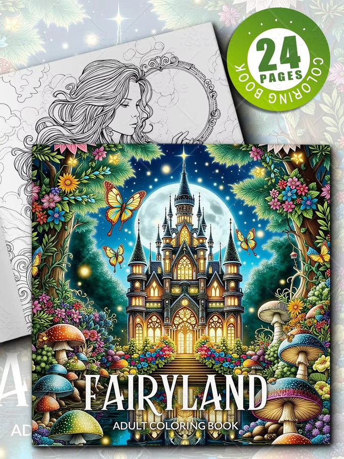 FAIRYLAND Malbuch für Erwachsene, Fantasy, Pappe / Karton - Bild 4